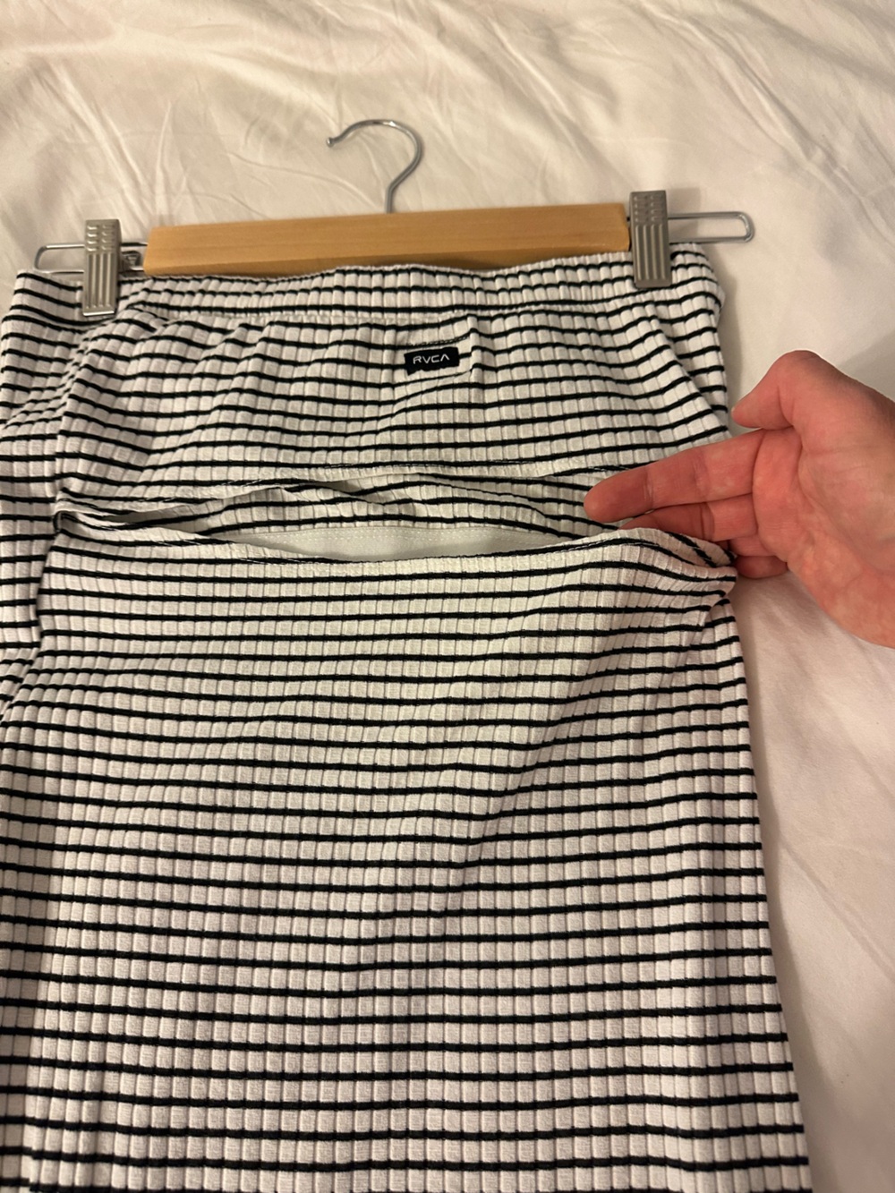 RVCA Black and White Striped Dress - Picture 3 of 4